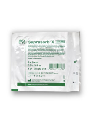 Lohmann & Rauscher Suprasorb X + PHMB Antimikrobiyal HydroBalance Yara Örtüsü 9 x 9 Cm Kare - Ref 20541 - 1 Adet