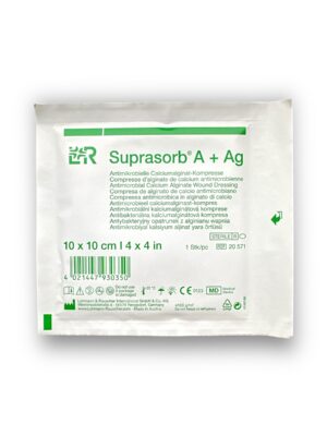 Lohmann & Rauscher Suprasorb A + Ag Kalsiyum Aljinatlı ve Gümüşlü Yara Örtüsü 10 x 10 cm - Ref 20571 - 1 Adet