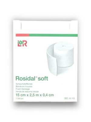 Lohmann & Rauscher Rosidal Soft Köpük Bandaj 15 cm x 2,5 m x 0,4 cm - Ref 23113 - 1 Adet (1 Kutu)